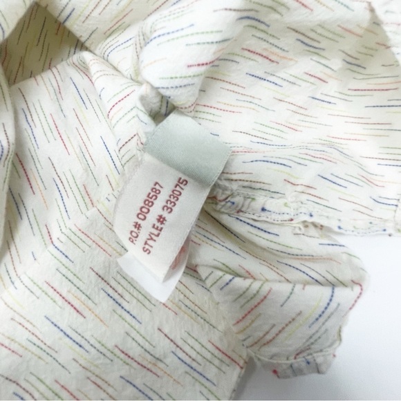 CARBON 2 COLBALT Men’s Ivory Multi Stitched Long Sleeve Button Down Shirt Sz XL - Picture 7 of 7